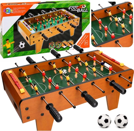 Mini lauajalgpall 50 cm – puidumustriga mängulaud