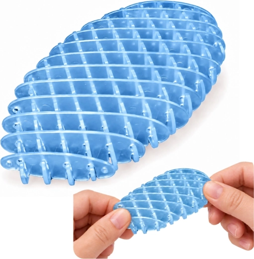 Blue Transparent Anti-Stress Fidget 5 cm