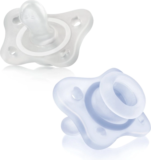 Chicco PhysioForma Mini Soft täissilikoonist lutt 0–2 kuud poistele, 2 tk