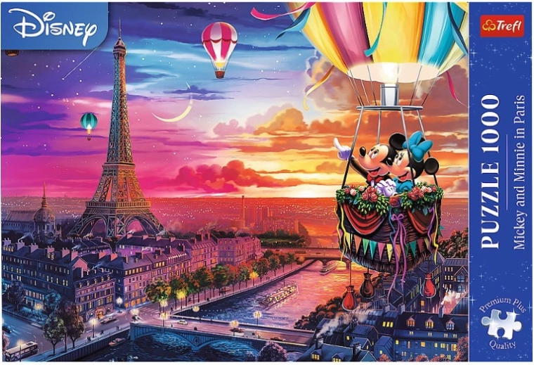 Puzzle 1000 Premium Plus – MICKEY JA MINNIE PARIISIS