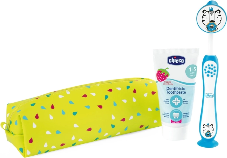 Chicco travel dental hygiene set Hippo 3+