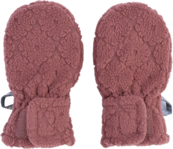 Lodger laste pöidlata kindad Mittens Folklore Fleece rosewood