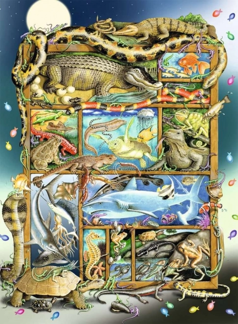 Ravensburger puzzle kalad ja roomajad XXL 200 tükki
