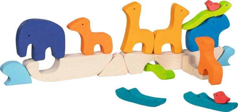 Noa laev – puidust figuuride komplekt