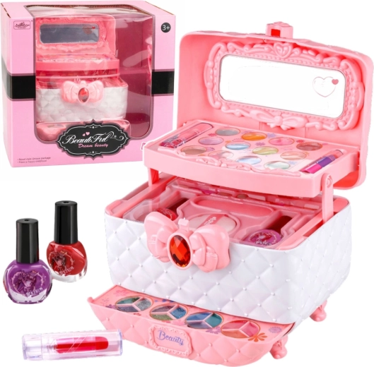 Cosmetic case for children with makeup and nail set