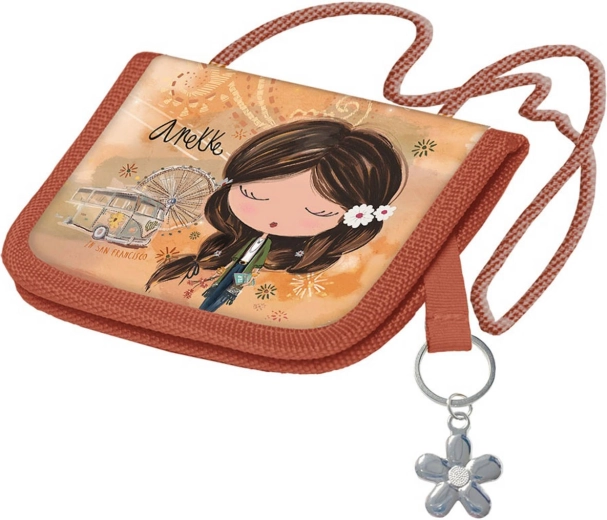 Children’s neck wallet Anekke with keychain - 1 piece