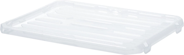 Plastic lid for storage box Cargobox 400 × 300 × 30 mm, transparent