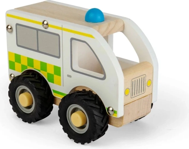 Bigjigs Toys Wooden Mini Ambulance