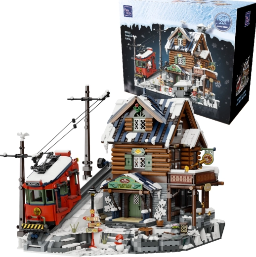 Pantasy Summit Cabin Alpine Mountain Lodge Building Set (3135 pieces)