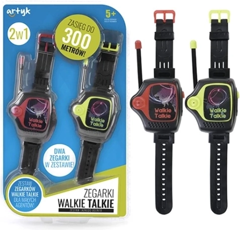 Laste käekellad saatjaga (walkie-talkie) (2 tk) – ulatus kuni 300 m