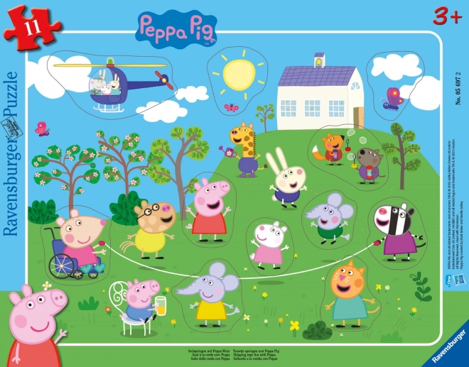 Ravensburger Peppa Pig Board Puzzle, 11 pieces