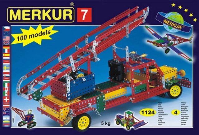 Ehituskomplekt MERKUR 7 – 100 mudelit, 1124 tk