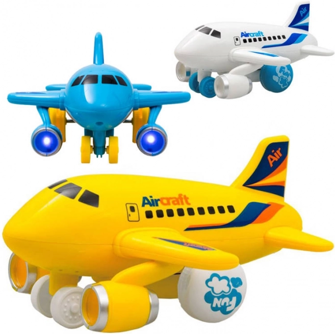 Lõbus veetav lennuk tuled ja helidega