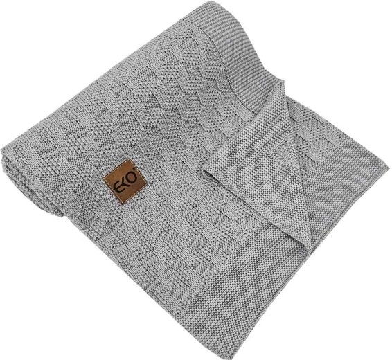 EKO bambustekk Light Grey 80 × 100 cm