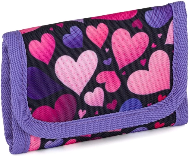 Topgal wallet with heart pattern wali
