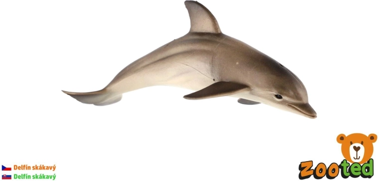 Plastist hariliku delfiini figuur 12 cm