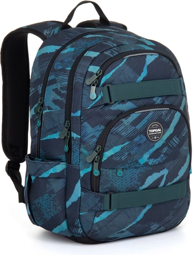 Topgal VIKI student backpack in a blue-turquoise design