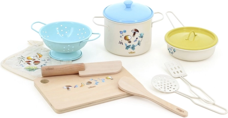 Vilac metal cookware set My Nature Kitchen