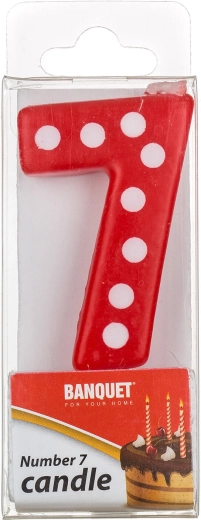 Tordiküünal number 7 MY PARTY 5 × 3 cm