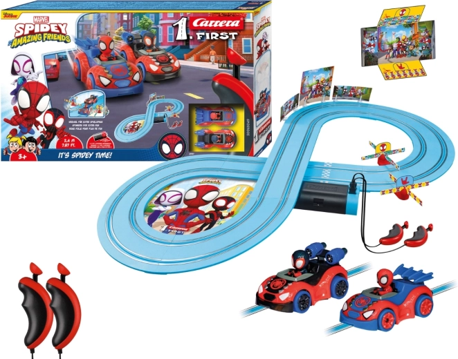 Carrera First võidusõiduraja Spidey ja Spin 2,4 m