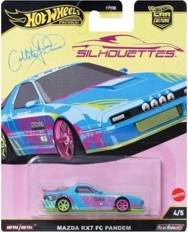 Hot Wheelsi premium-mudel Mazda RX-7 FC Pandem mõõtkavas 1:64