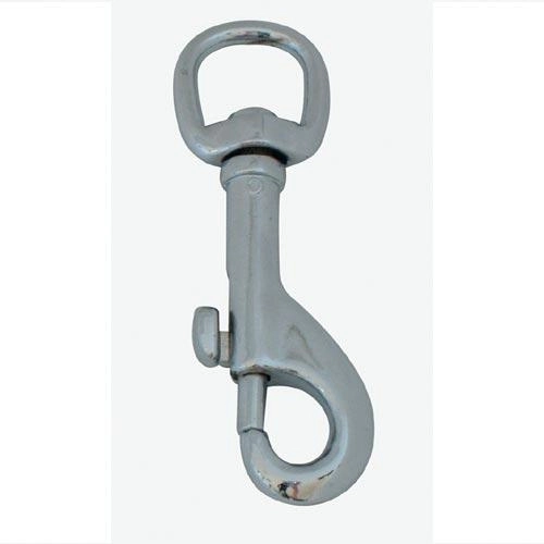 Swivel snap hook 55 × 10 mm, chrome, pack of 10 pcs