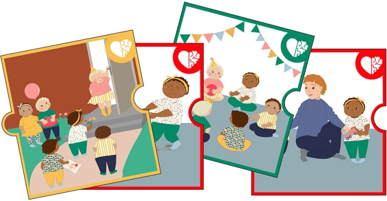 Rubens Barn Baby Emotion Cards Set for Dolls