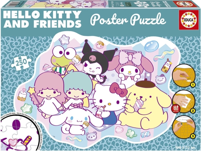 Educa plakatpusle Hello Kitty ja sõbrad 250 tükki