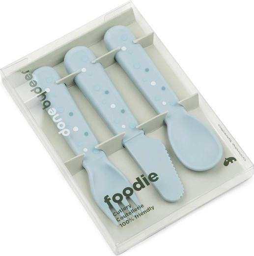Done by Deer cutlery set Foodie Happy dots blue