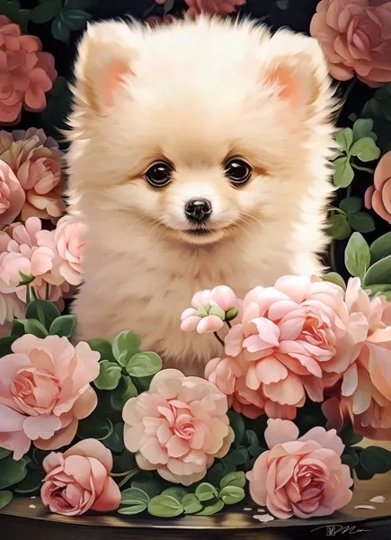 Pusle: Pomeranian kutsikas roosides 60 tükki
