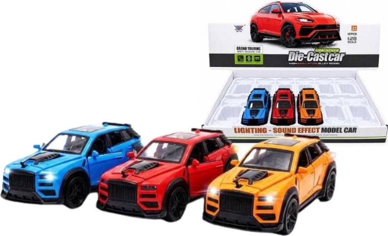 Maastikuauto HX266 3 rattaga, valgus- ja heliefektidega 19 cm