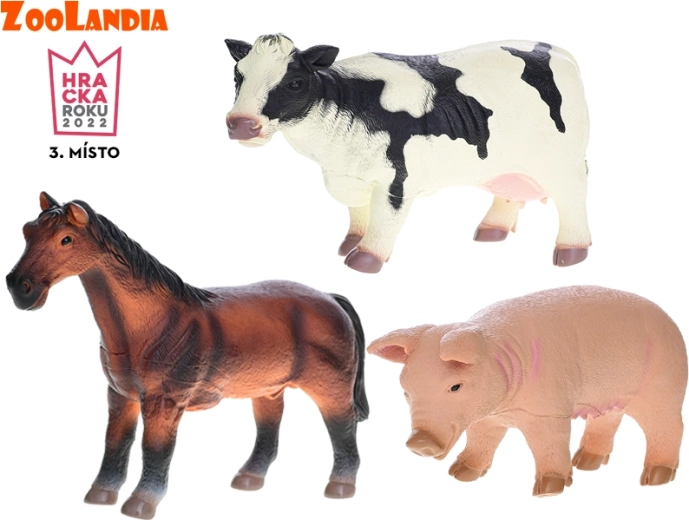 Zoolandia taluloomade figuuride komplekt 23–26 cm, 3 tk