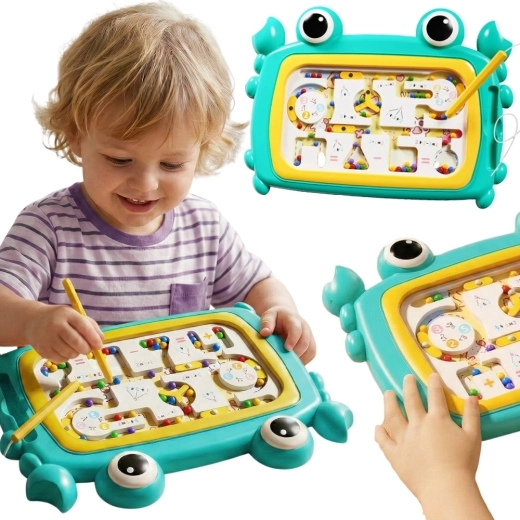Woopie Montessori magnetiline labürint türkiissinise krabi kujuga