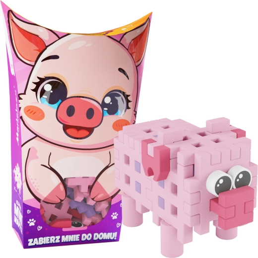 Mini Waffle Pocket Pets ehituskomplekt – põrsas