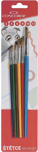 Set of Round Brushes CONCORDE Color, 6 pcs