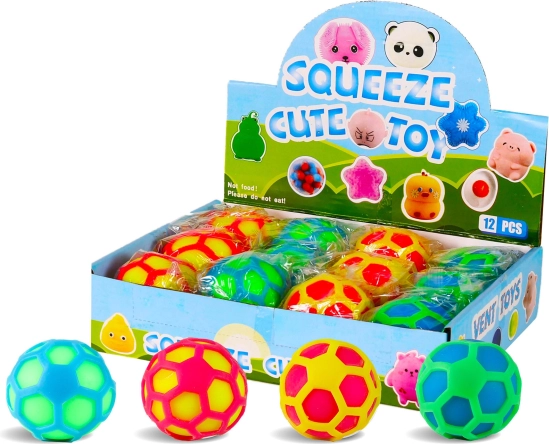 Värviline antistressipall 7 cm