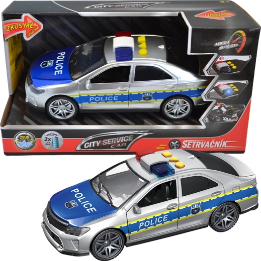 City Service Police Car 1:14 with Sounds and Pull-Back