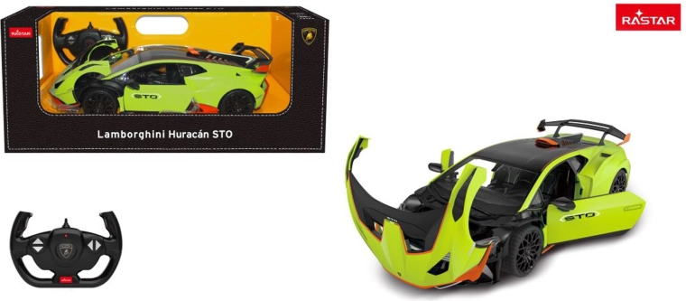 Rastar RC auto Lamborghini Huracan STO 1:14 roheline – 1 tk