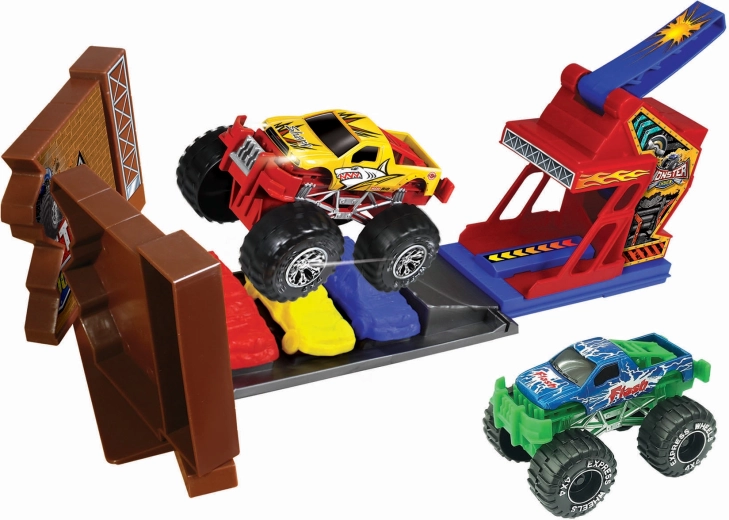 Monster truck’i kaskadööride rada 2 metallautoga