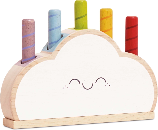 Le Toy Van wooden rainbow cloud – first game for children