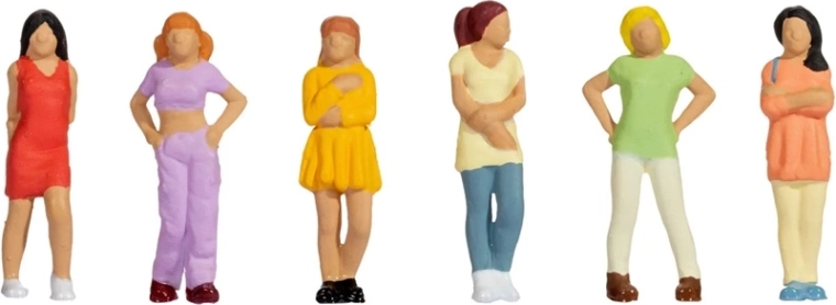 Noch tüdrukute figuuride komplekt H0 (6 tk)