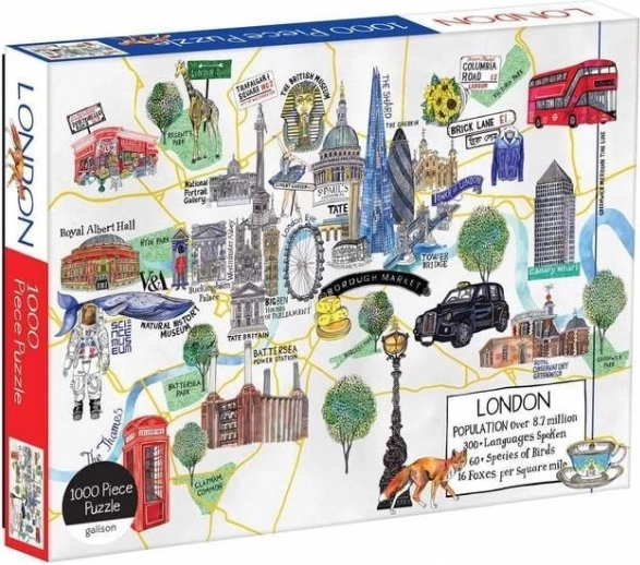 Londoni kaardi pusle 1000 tükki