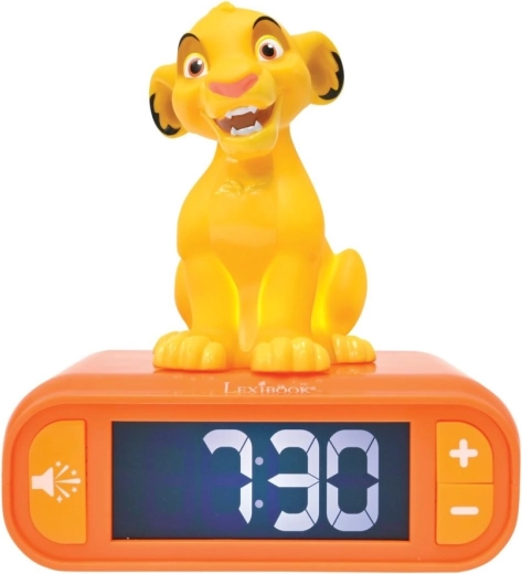 Lexibooki äratuskell Simba helendava figuuriga