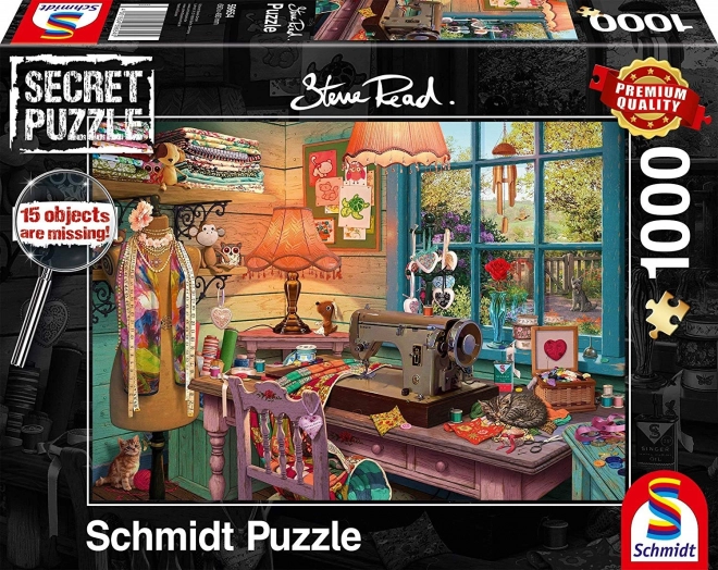 Puzzle Schmidt Secret – õmblustöökoda, 1000 tükki