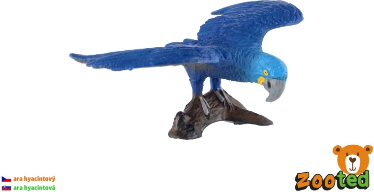 Hüatsintara papagoi – figuur 9 cm - 1 tk