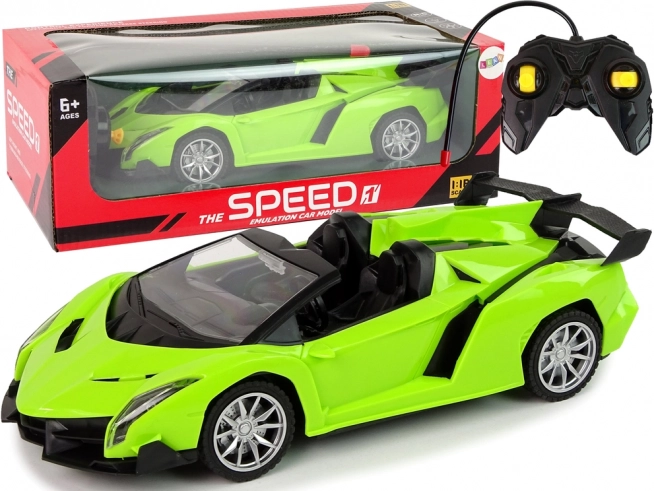 RC sportauto 1:18 roheline