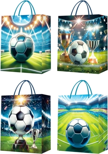 Gift bag with football motif, size S