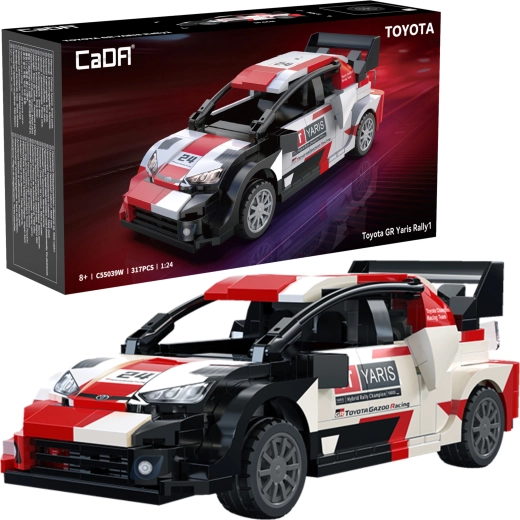 CaDA ehituskomplekt Toyota GR Yaris Rally1 – võidusõiduauto 317 klotsiga (1:24)