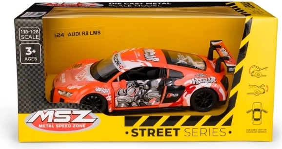Kogumismudel MSZ Audi R8 LMS WASA mõõtkavas 1:24