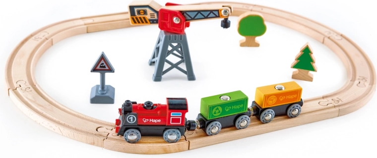 Train Set with Electric Locomotive
